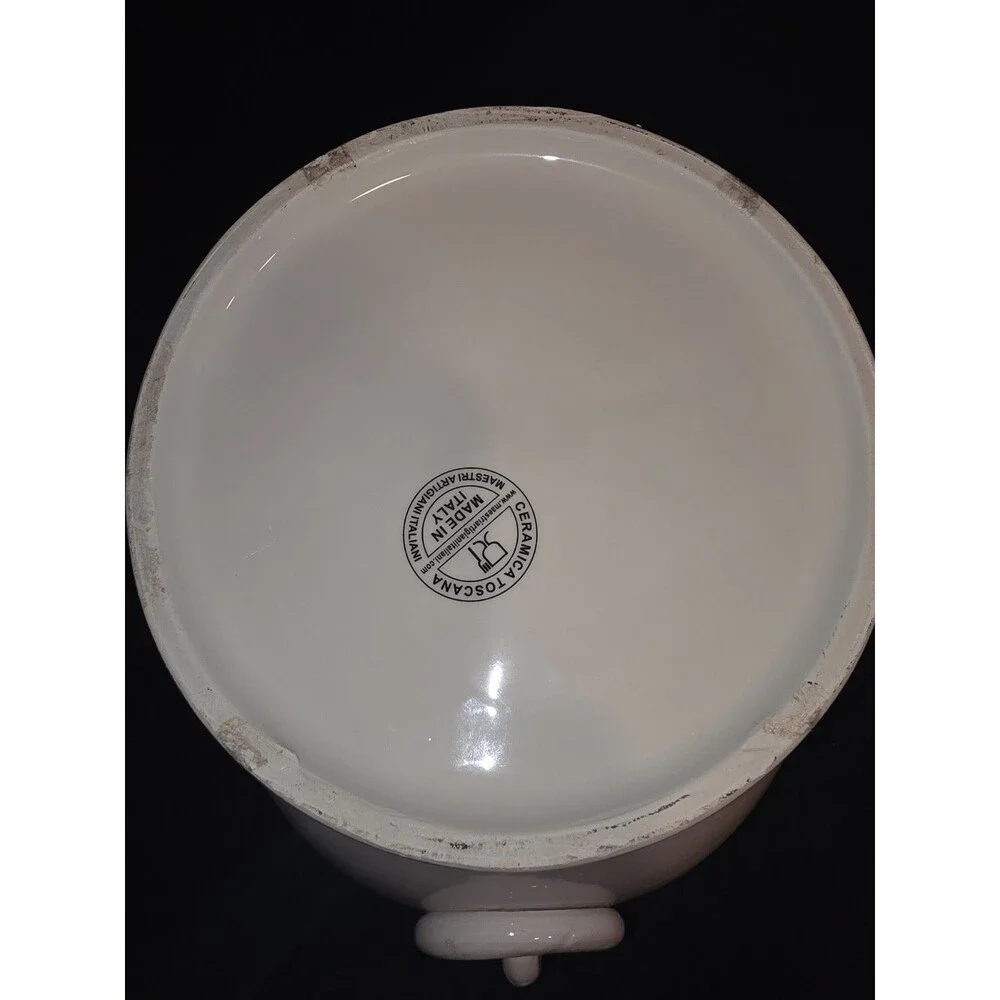 Italian Pottery Console Bowl Ceramica Toscana Maestri Artigiani Italiani‎ Lemons